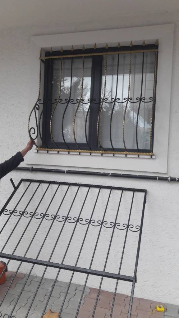 Üsküdar atölyemizde yaptığımız ferforje pencere korkuluk